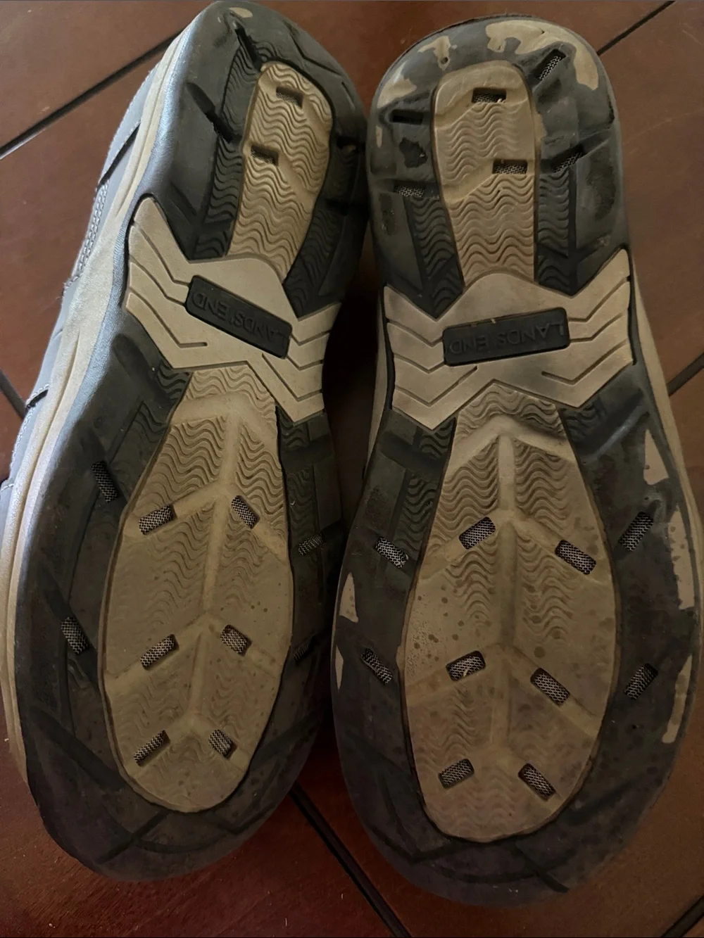 Land’s End Grey Mesh Men's Casual Sneakers
